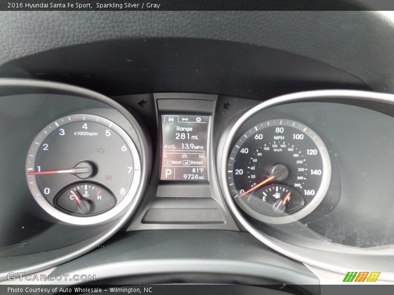 Sparkling Silver / Gray 2016 Hyundai Santa Fe Sport