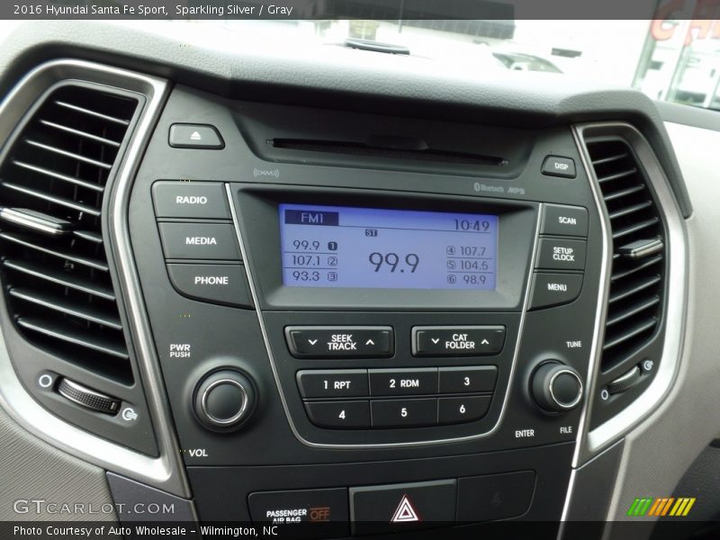 Sparkling Silver / Gray 2016 Hyundai Santa Fe Sport