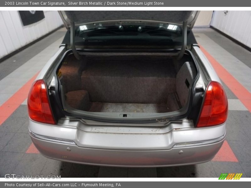 Silver Birch Metallic / Dark Stone/Medium Light Stone 2003 Lincoln Town Car Signature