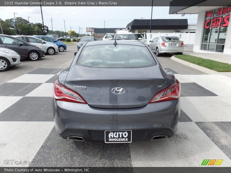 Empire State Gray / Black/Gray 2015 Hyundai Genesis Coupe 3.8