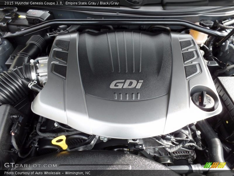 Empire State Gray / Black/Gray 2015 Hyundai Genesis Coupe 3.8