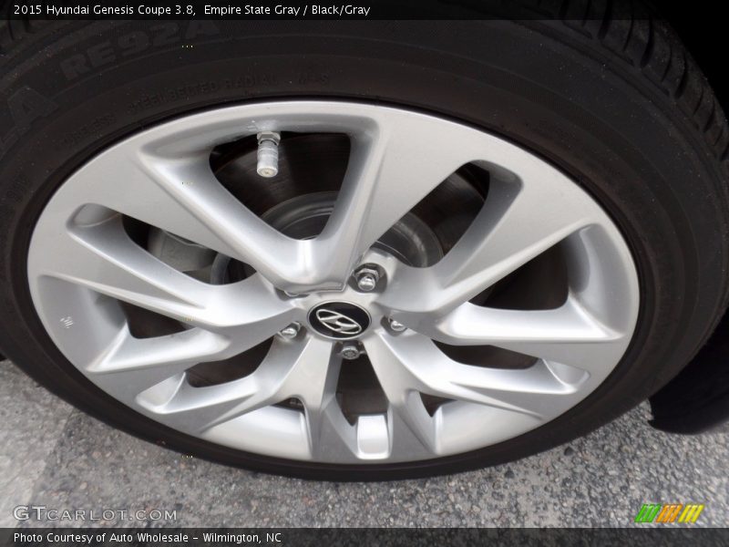 Empire State Gray / Black/Gray 2015 Hyundai Genesis Coupe 3.8