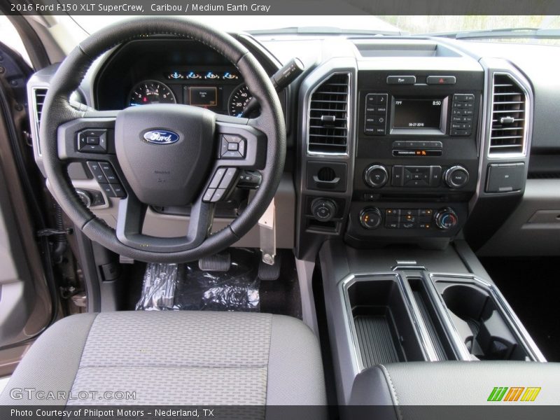 Caribou / Medium Earth Gray 2016 Ford F150 XLT SuperCrew