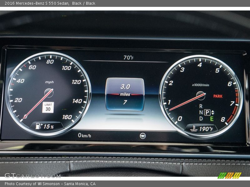 Black / Black 2016 Mercedes-Benz S 550 Sedan