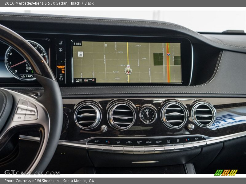 Black / Black 2016 Mercedes-Benz S 550 Sedan