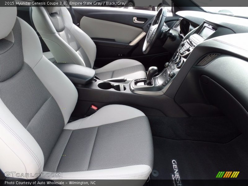 Empire State Gray / Black/Gray 2015 Hyundai Genesis Coupe 3.8