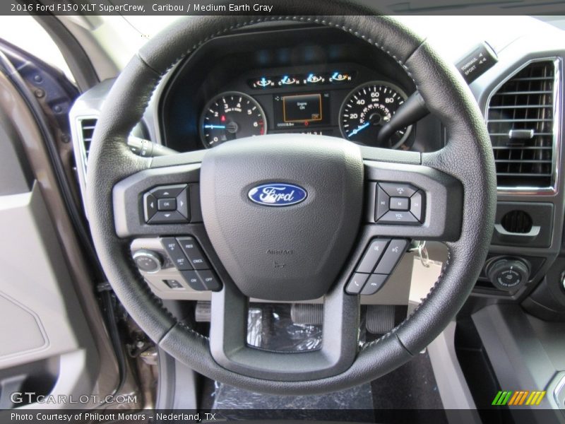 Caribou / Medium Earth Gray 2016 Ford F150 XLT SuperCrew