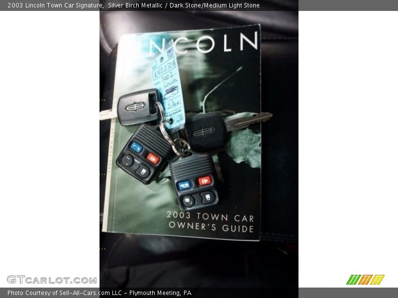 Silver Birch Metallic / Dark Stone/Medium Light Stone 2003 Lincoln Town Car Signature