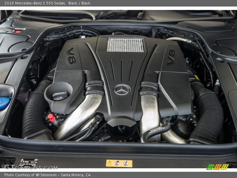 Black / Black 2016 Mercedes-Benz S 550 Sedan