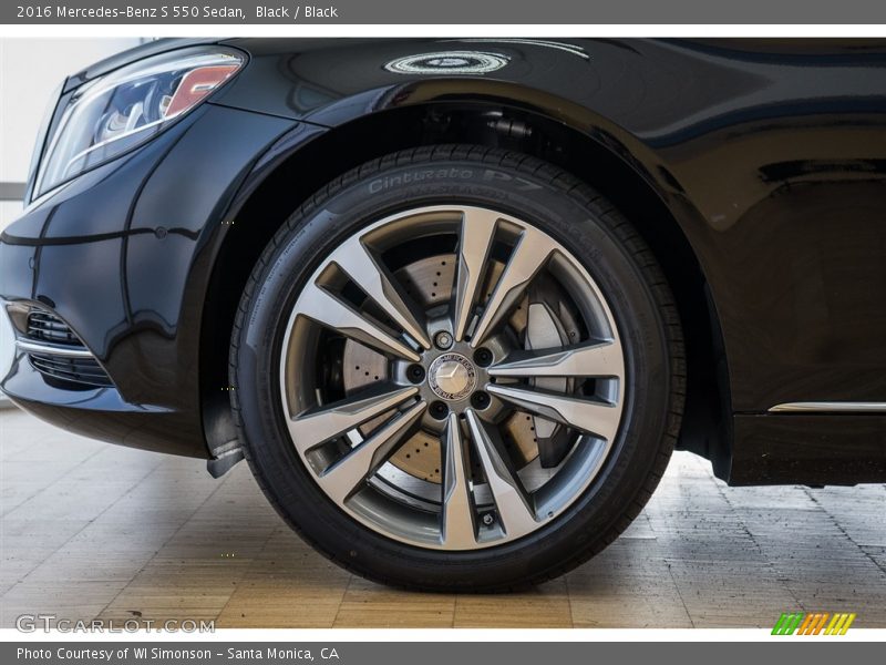 Black / Black 2016 Mercedes-Benz S 550 Sedan