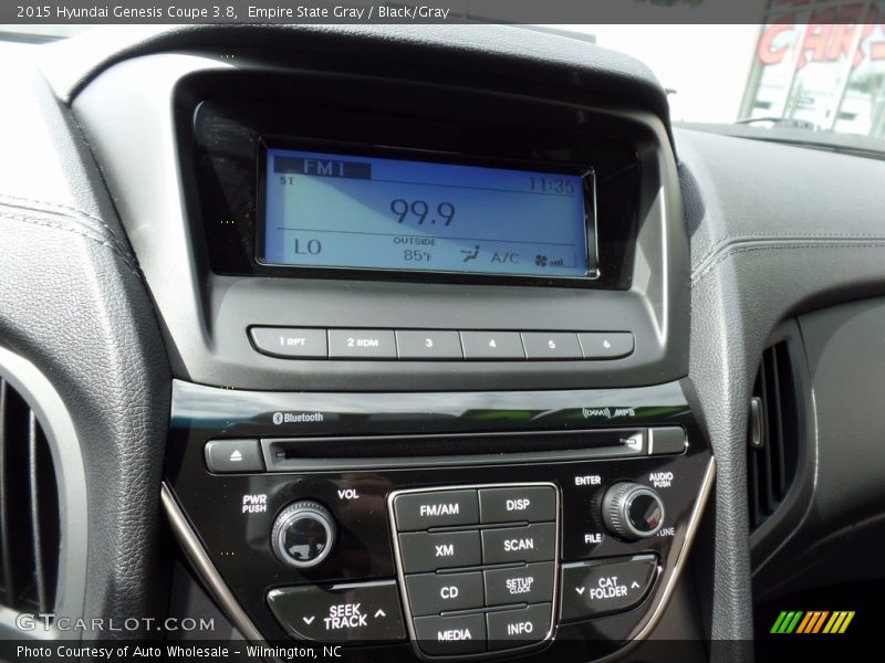 Empire State Gray / Black/Gray 2015 Hyundai Genesis Coupe 3.8