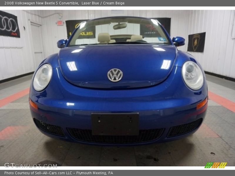Laser Blue / Cream Beige 2008 Volkswagen New Beetle S Convertible