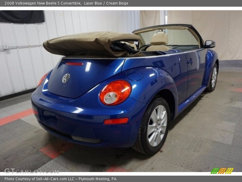 Laser Blue / Cream Beige 2008 Volkswagen New Beetle S Convertible