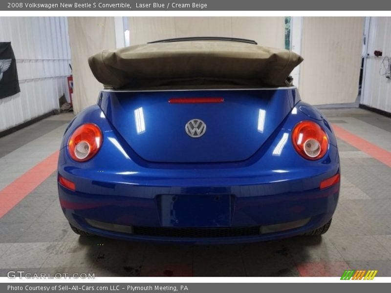 Laser Blue / Cream Beige 2008 Volkswagen New Beetle S Convertible