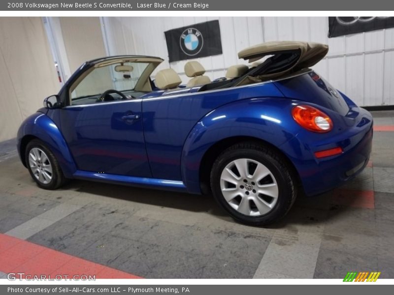 Laser Blue / Cream Beige 2008 Volkswagen New Beetle S Convertible