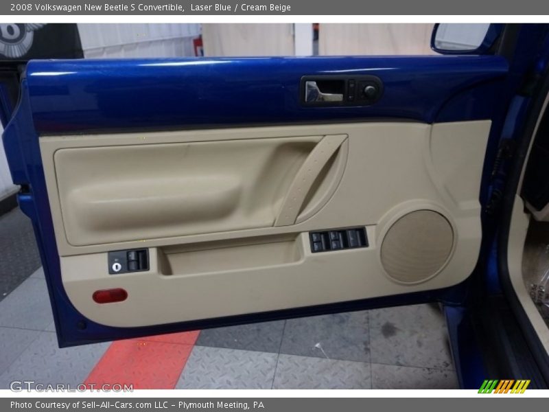 Laser Blue / Cream Beige 2008 Volkswagen New Beetle S Convertible