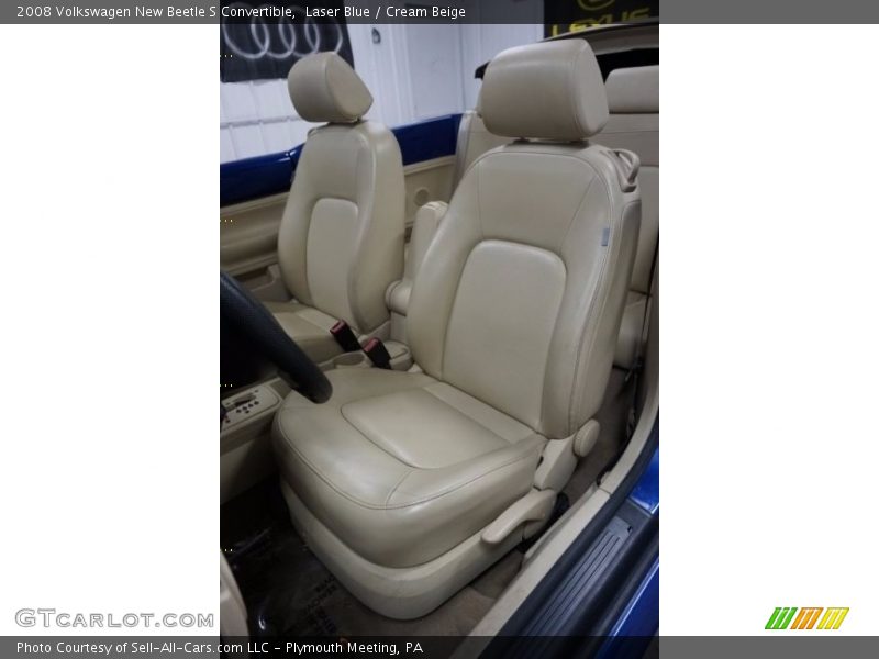 Laser Blue / Cream Beige 2008 Volkswagen New Beetle S Convertible
