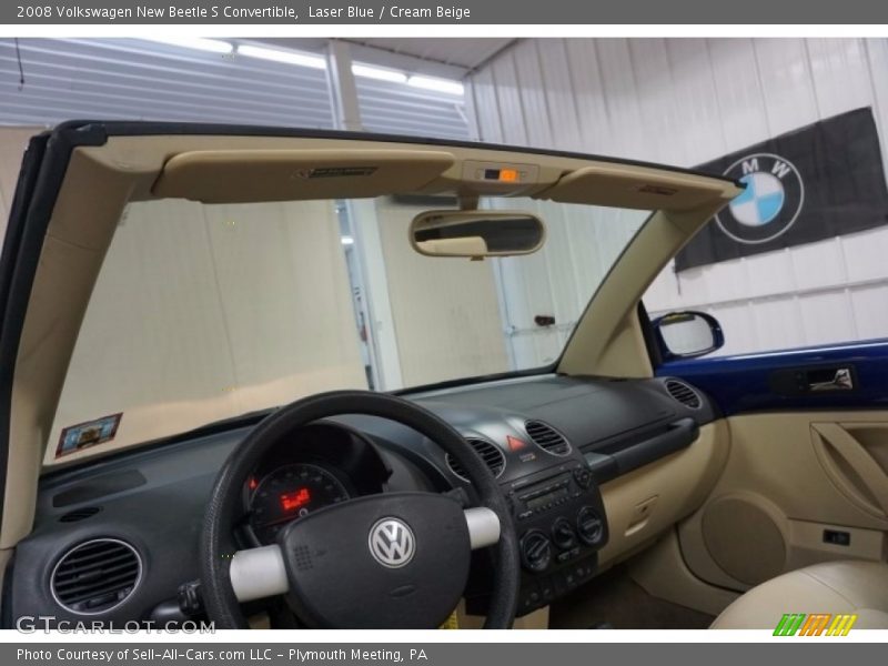 Laser Blue / Cream Beige 2008 Volkswagen New Beetle S Convertible