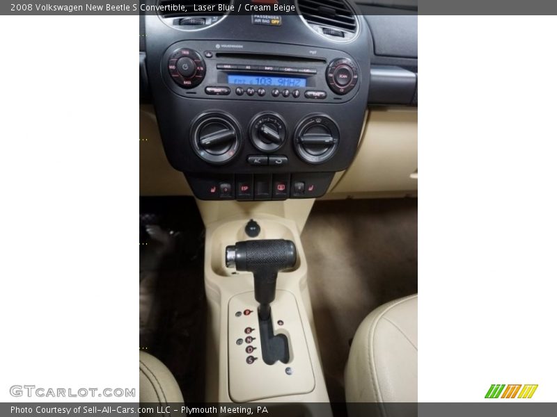 Laser Blue / Cream Beige 2008 Volkswagen New Beetle S Convertible
