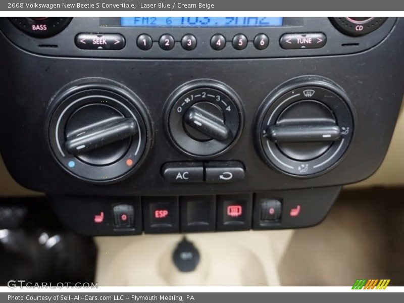 Laser Blue / Cream Beige 2008 Volkswagen New Beetle S Convertible