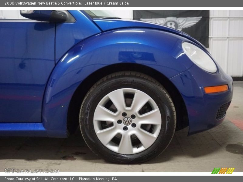 Laser Blue / Cream Beige 2008 Volkswagen New Beetle S Convertible