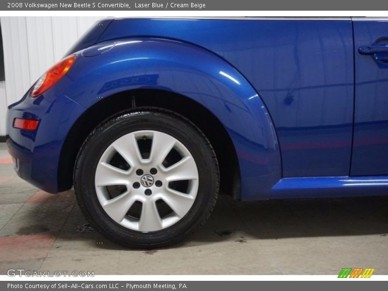 Laser Blue / Cream Beige 2008 Volkswagen New Beetle S Convertible