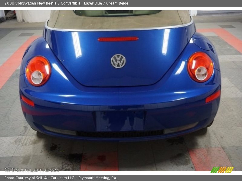 Laser Blue / Cream Beige 2008 Volkswagen New Beetle S Convertible