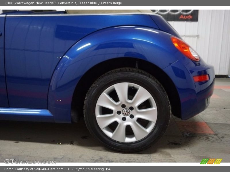 Laser Blue / Cream Beige 2008 Volkswagen New Beetle S Convertible