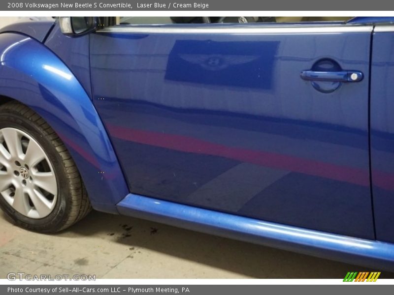 Laser Blue / Cream Beige 2008 Volkswagen New Beetle S Convertible