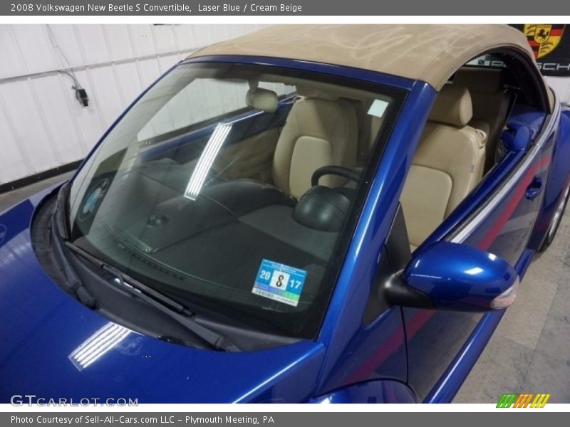 Laser Blue / Cream Beige 2008 Volkswagen New Beetle S Convertible
