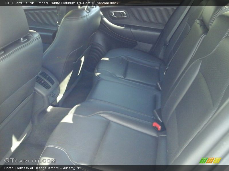 White Platinum Tri-Coat / Charcoal Black 2013 Ford Taurus Limited