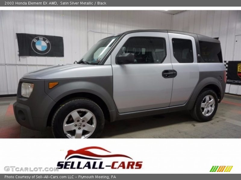 Satin Silver Metallic / Black 2003 Honda Element EX AWD