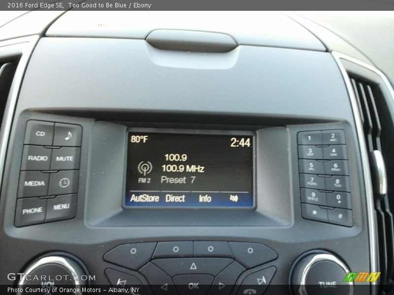 Too Good to Be Blue / Ebony 2016 Ford Edge SE