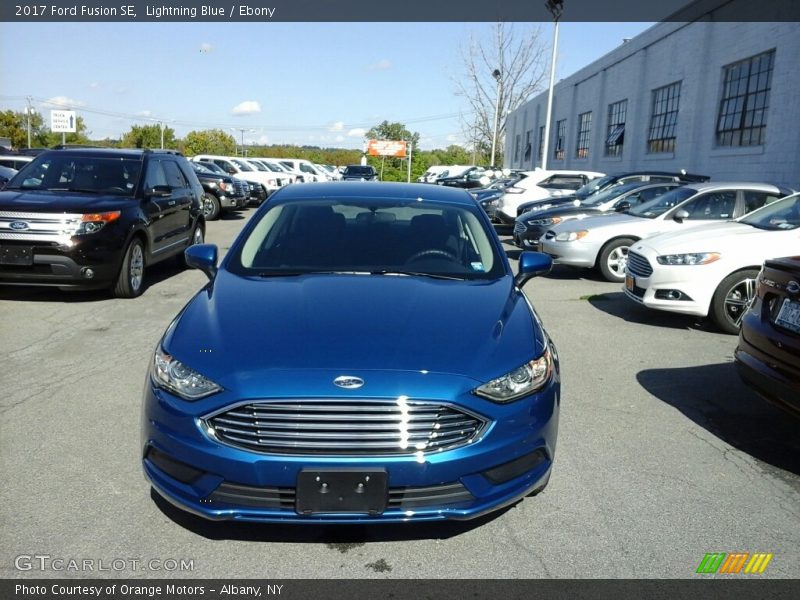 Lightning Blue / Ebony 2017 Ford Fusion SE