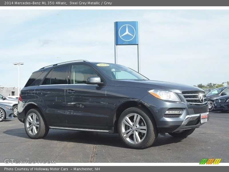 Steel Grey Metallic / Grey 2014 Mercedes-Benz ML 350 4Matic
