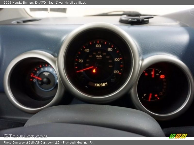 Satin Silver Metallic / Black 2003 Honda Element EX AWD