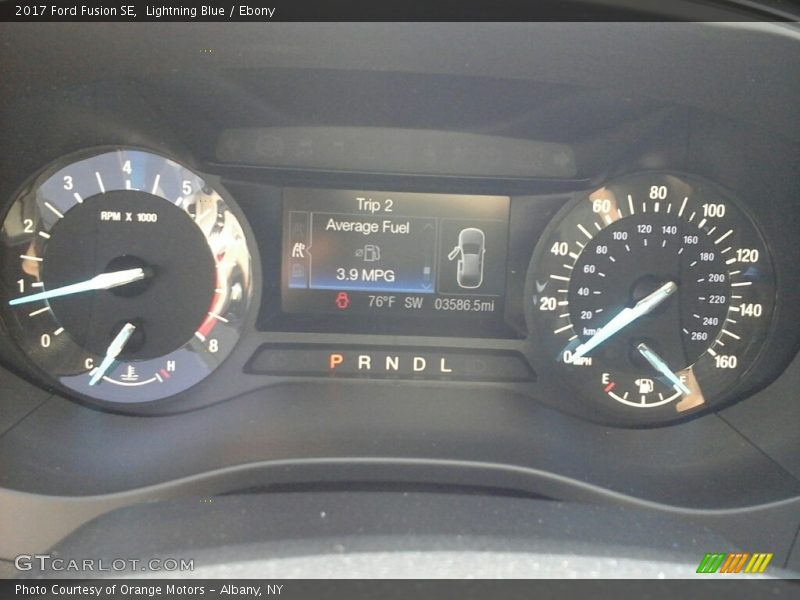 Lightning Blue / Ebony 2017 Ford Fusion SE