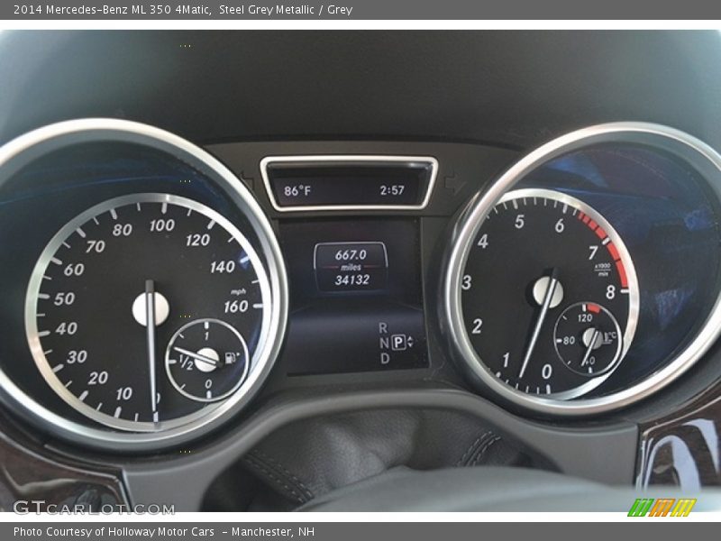 Steel Grey Metallic / Grey 2014 Mercedes-Benz ML 350 4Matic
