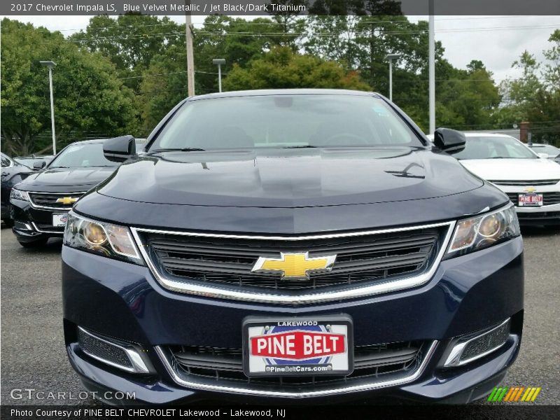 Blue Velvet Metallic / Jet Black/Dark Titanium 2017 Chevrolet Impala LS