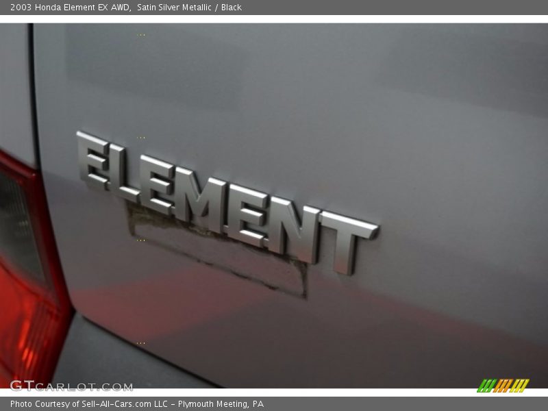 Satin Silver Metallic / Black 2003 Honda Element EX AWD