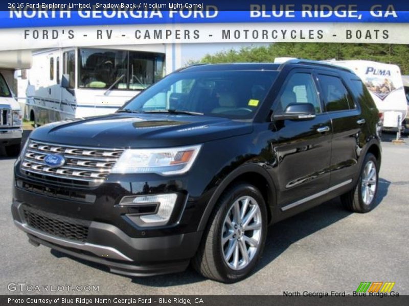 Shadow Black / Medium Light Camel 2016 Ford Explorer Limited