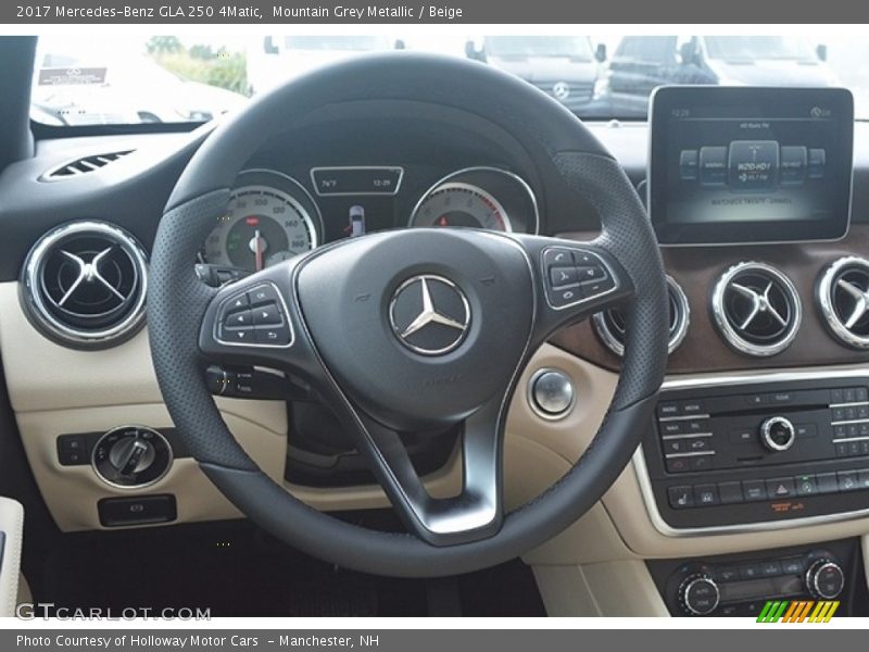 Mountain Grey Metallic / Beige 2017 Mercedes-Benz GLA 250 4Matic