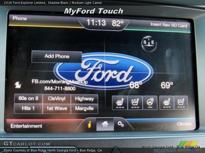 Shadow Black / Medium Light Camel 2016 Ford Explorer Limited