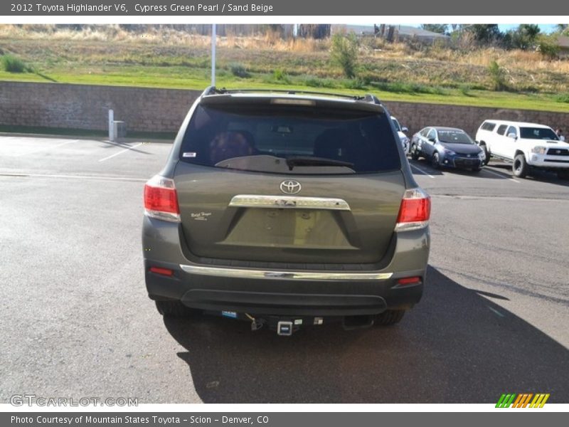 Cypress Green Pearl / Sand Beige 2012 Toyota Highlander V6