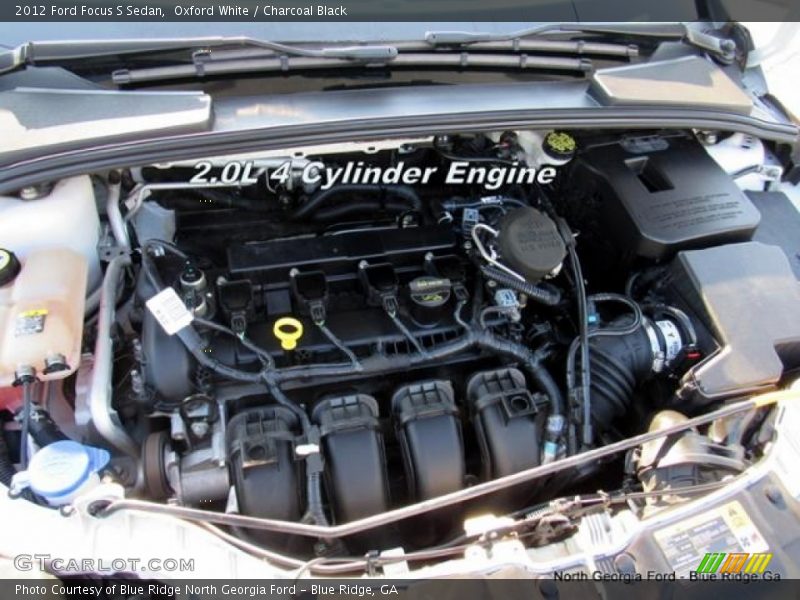 Oxford White / Charcoal Black 2012 Ford Focus S Sedan