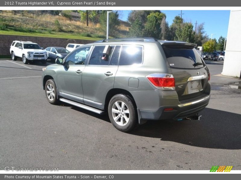 Cypress Green Pearl / Sand Beige 2012 Toyota Highlander V6