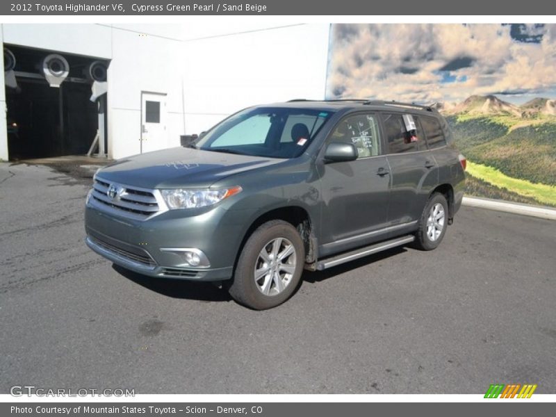 Cypress Green Pearl / Sand Beige 2012 Toyota Highlander V6