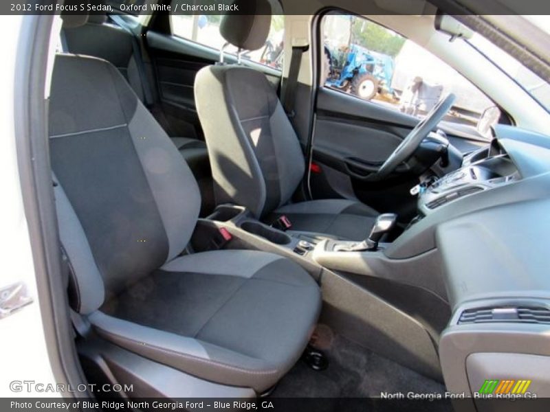Oxford White / Charcoal Black 2012 Ford Focus S Sedan