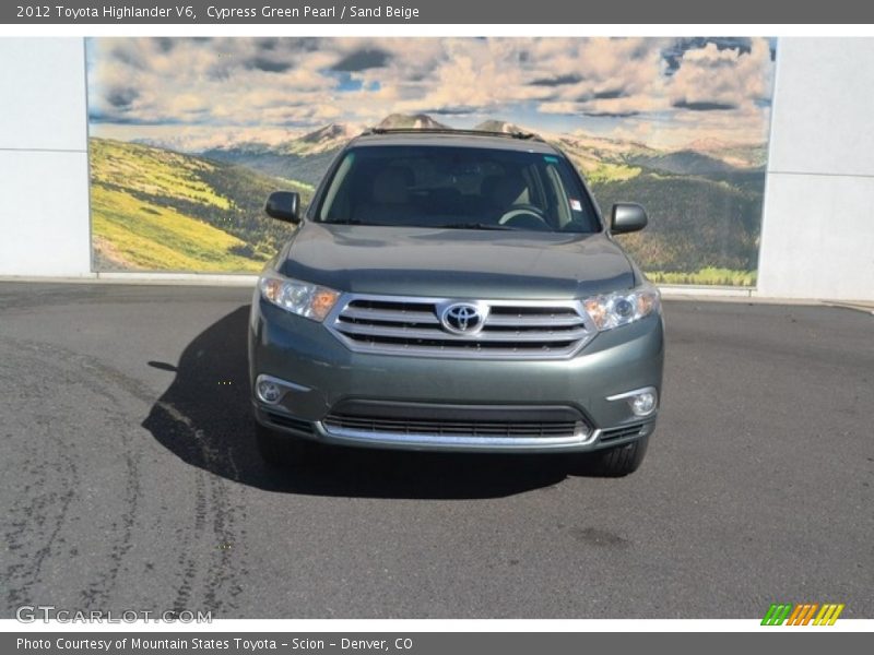 Cypress Green Pearl / Sand Beige 2012 Toyota Highlander V6