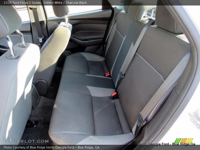 Oxford White / Charcoal Black 2012 Ford Focus S Sedan